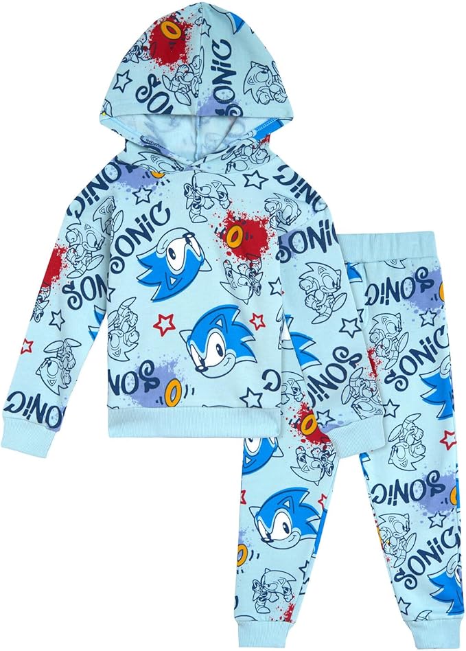 SEGA Sonic the Hedgehog - Conjunto de sudadera y pantalón