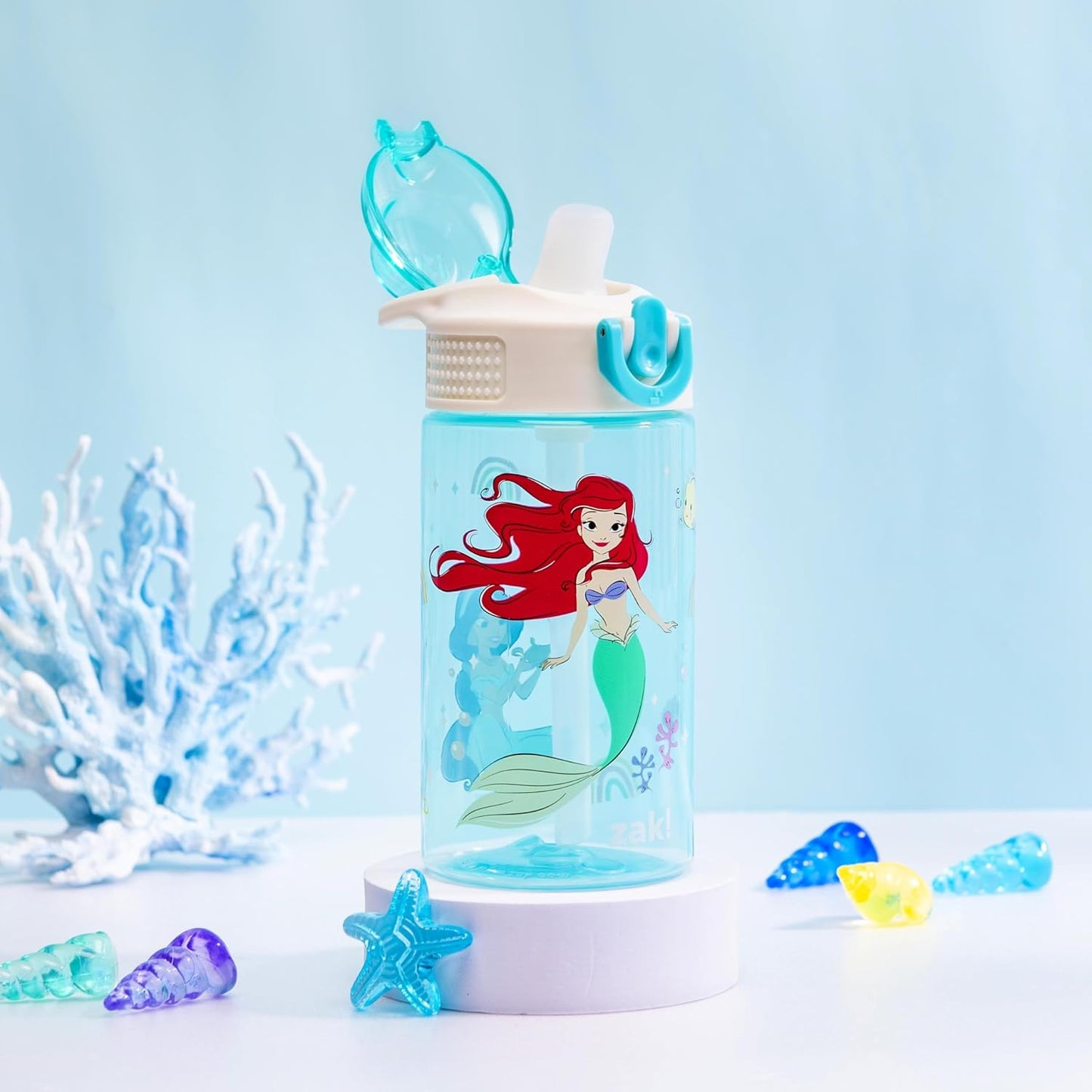 Zak Designs Botella de agua plástico duradero, 16 onzas
