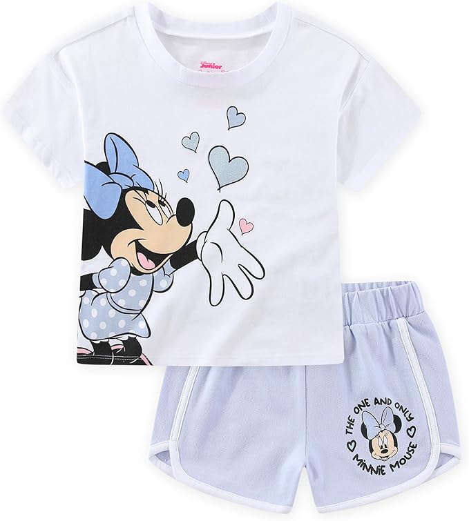 Conjunto de camiseta de manga corta y pantalones cortos Minnie Mouse