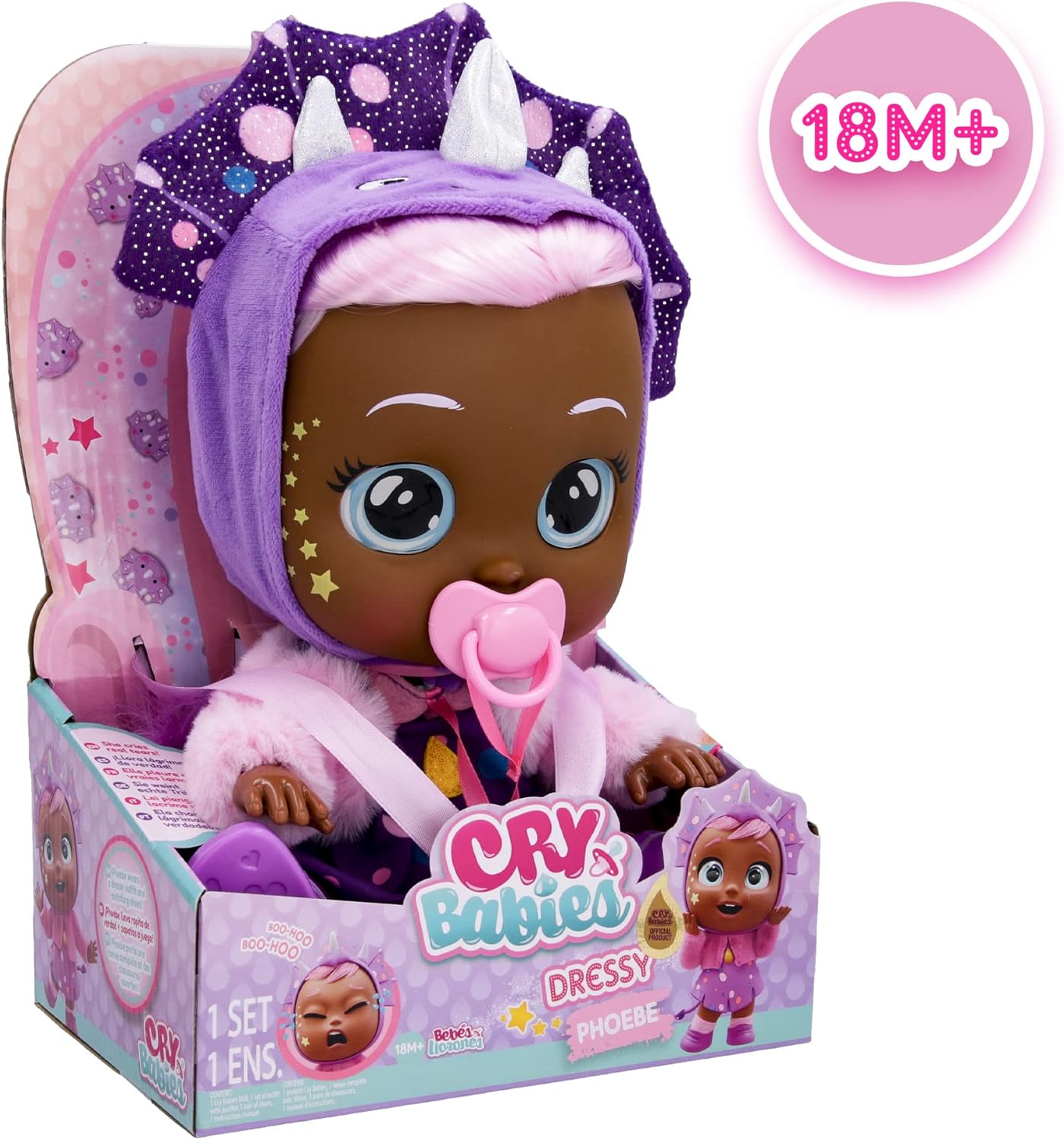 Cry Babies Dressy Fantasy Phoebe - Muñeca bebé de 12 pulgadas
