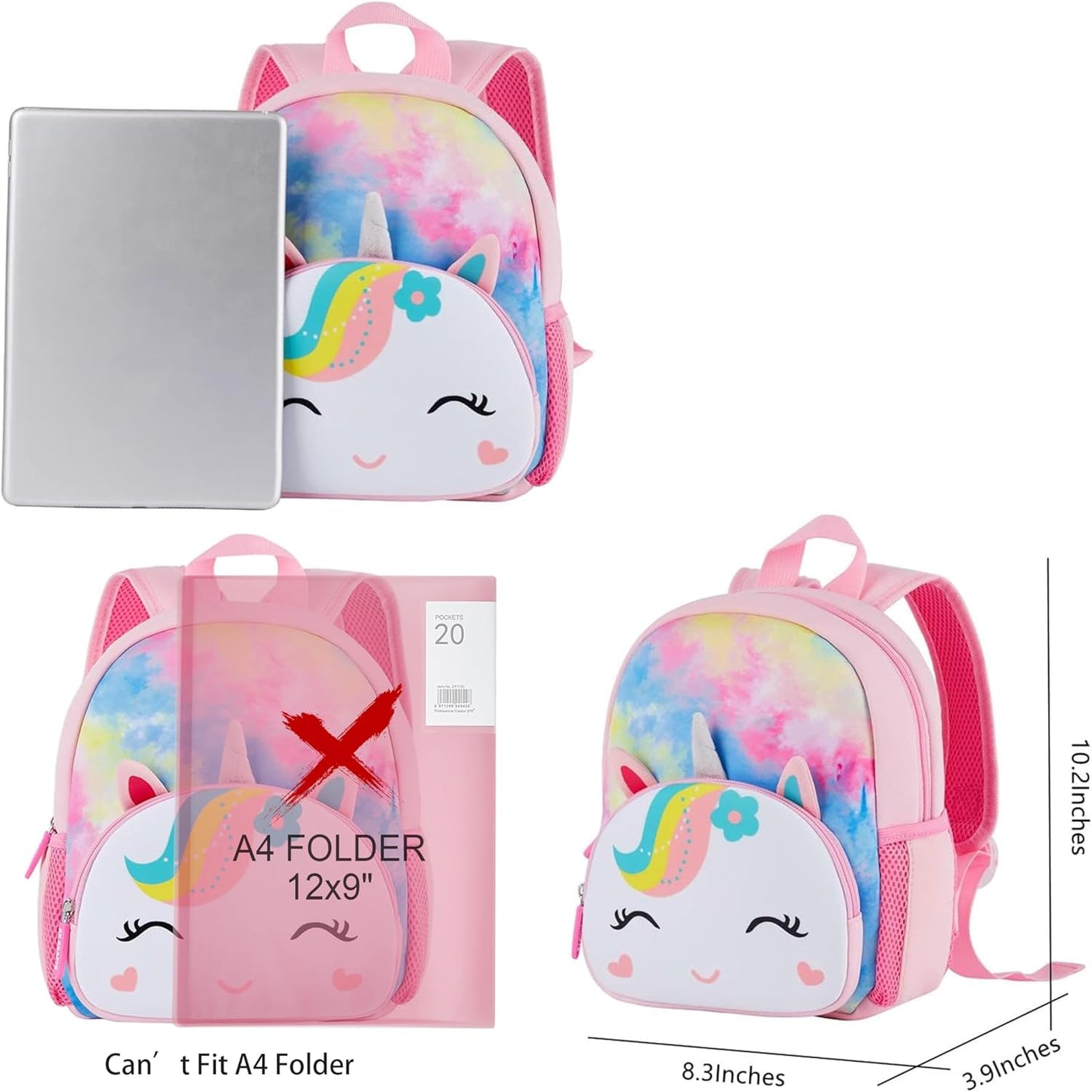 Mochila preescolar 10.2 Pulgadas de alto