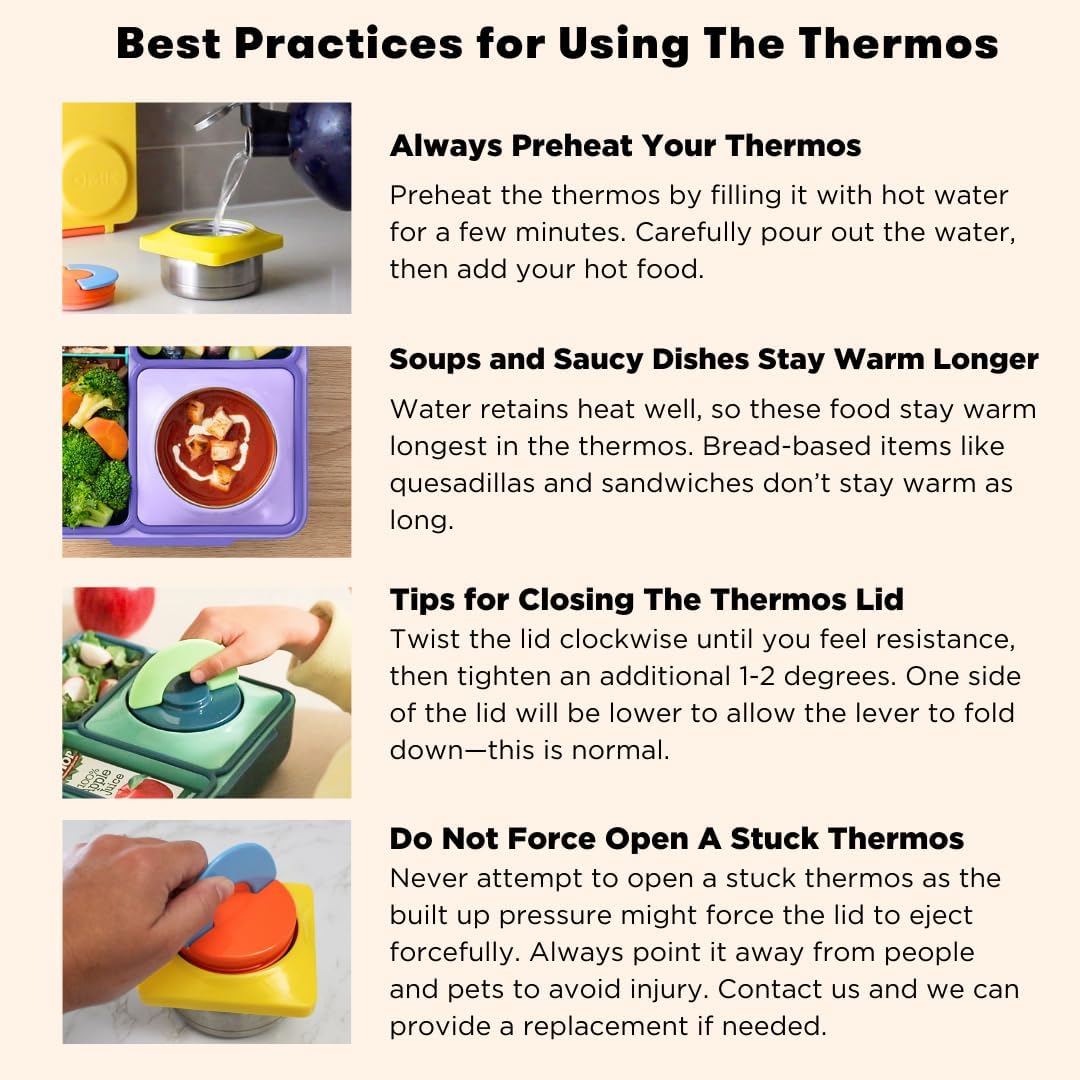 OmieBox Bento - Fiambrera con termo aislante