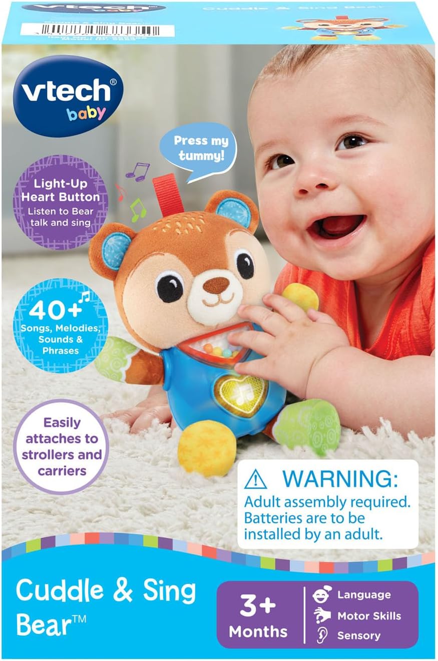 VTech Juguete para cuna y cochecito de bebé para acurrucarse y cantar
