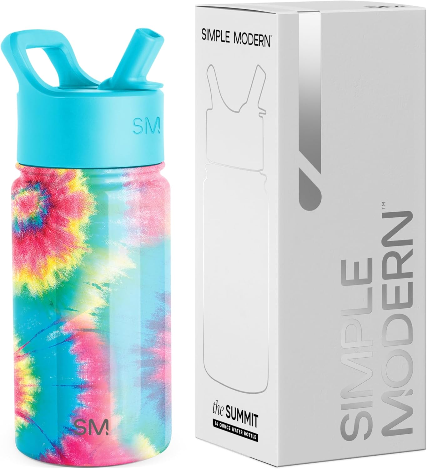 Simple Modern Botella de agua de acero inoxidable 14 onzas