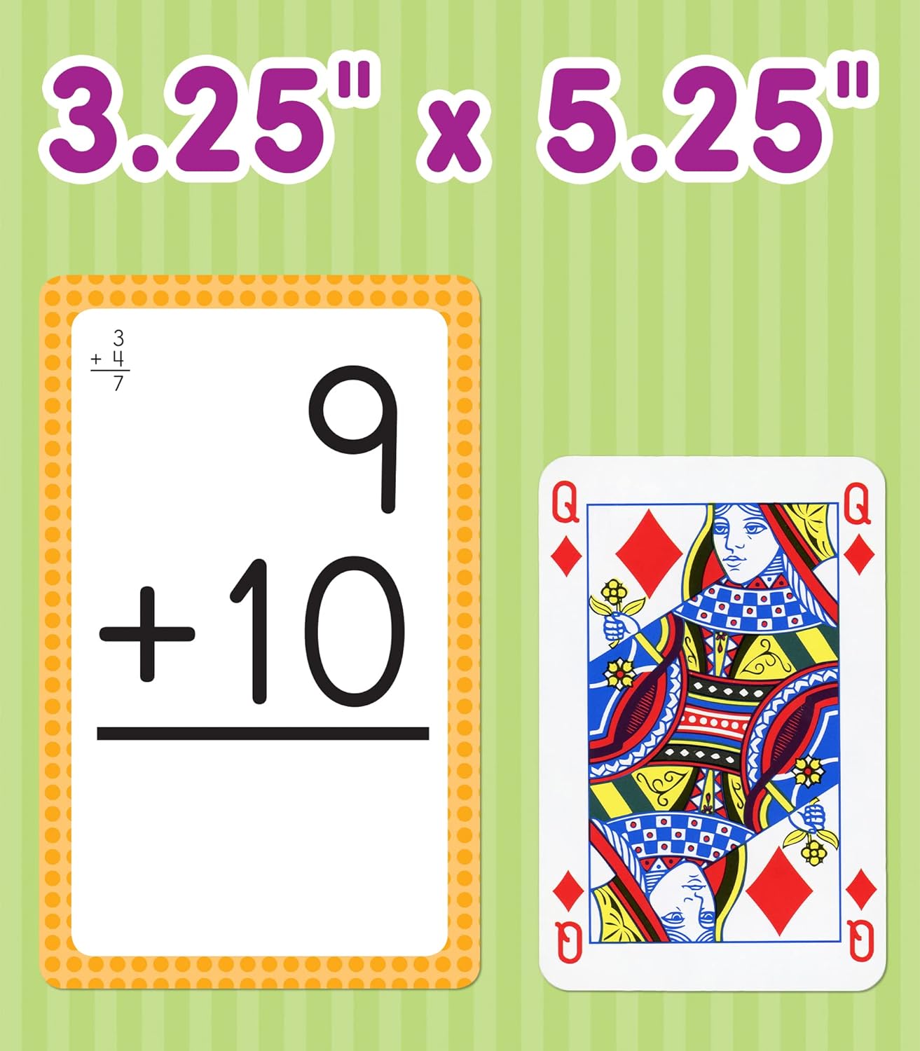 Paquete de 4 tarjetas didácticas de matemáticas