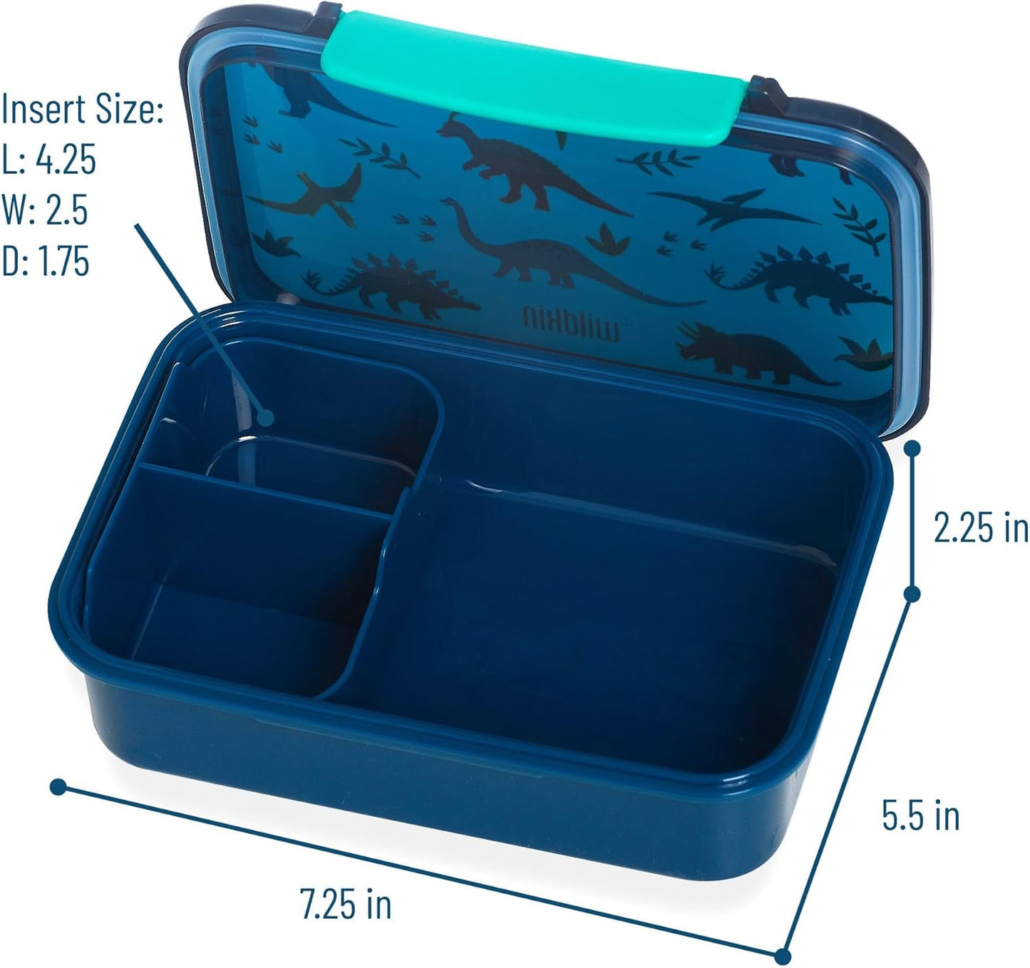 Wildkin Recipiente de comida reutilizable Dinosaurios