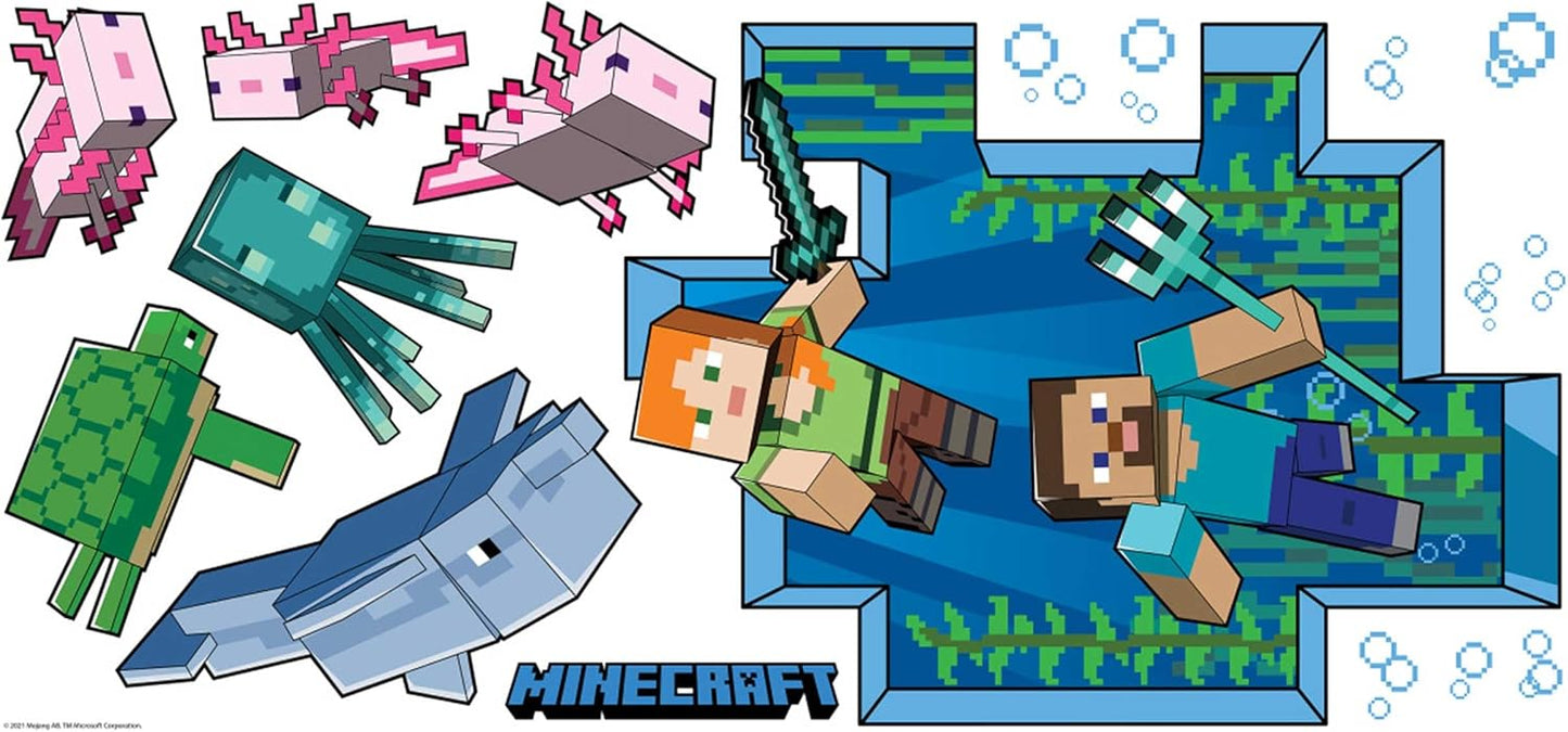 Minecraft - Calcomanía de pared gigante para despegar y pegar