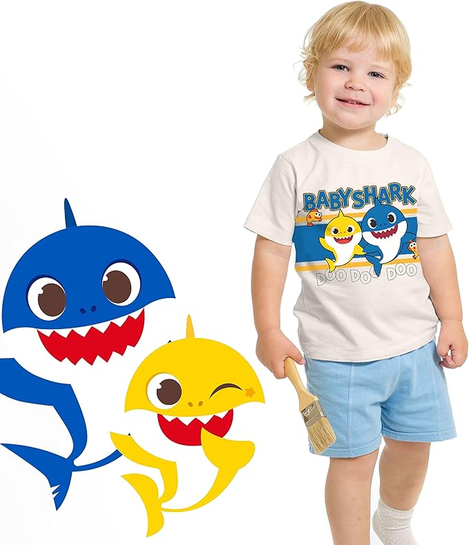 Camisetas gráfica de tiburón bebé