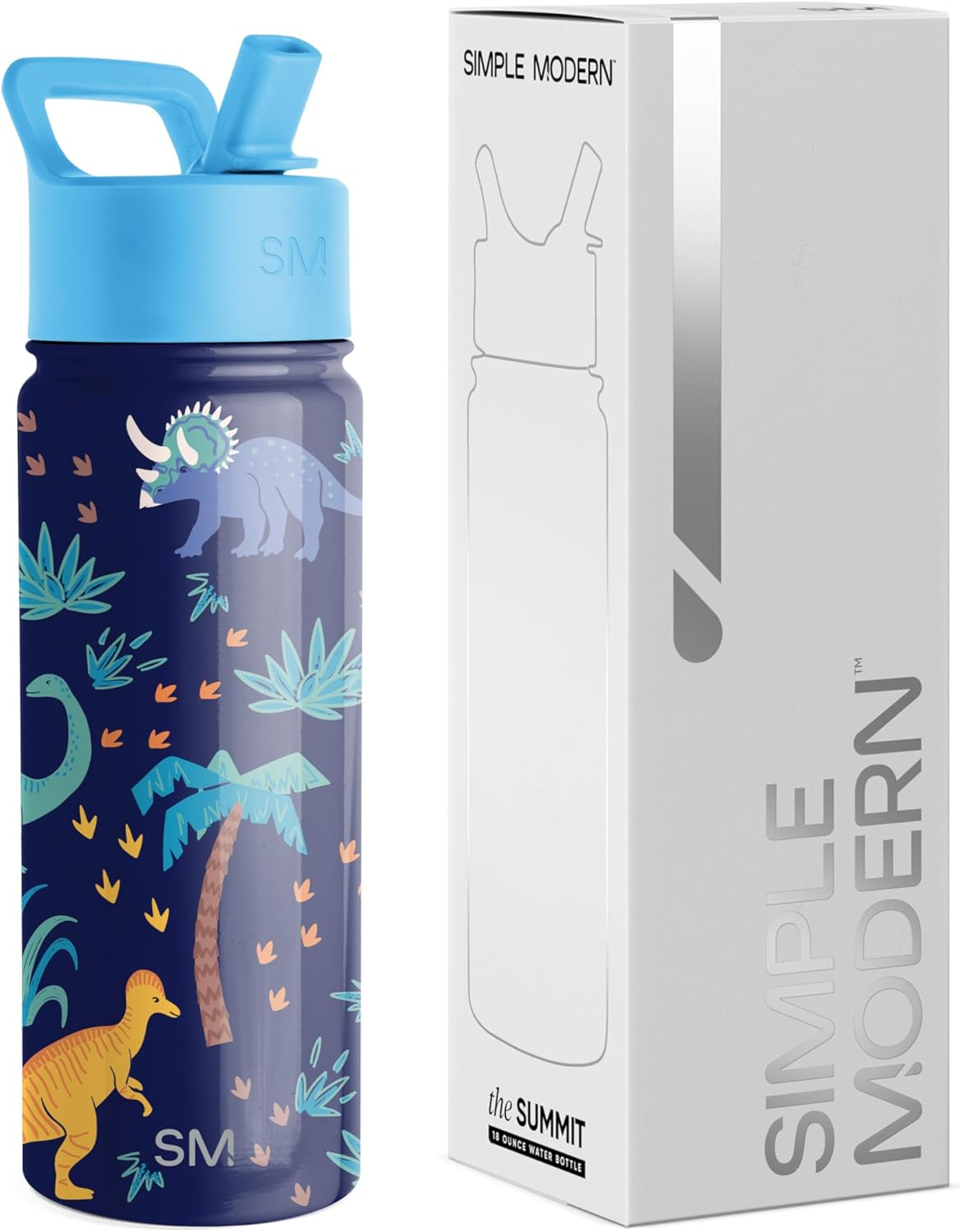Simple Modern Botella de agua de acero inoxidable 18 onzas