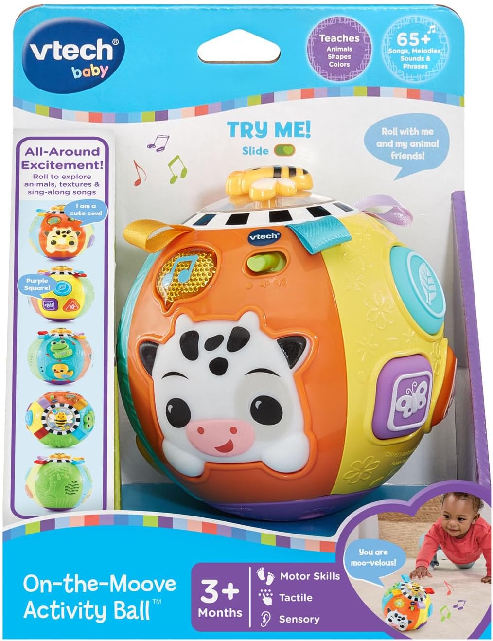 VTech Baby On-The-Moove - Pelota de actividades con texturas