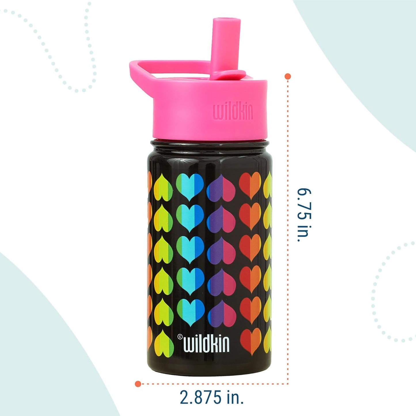 Wildkin Botella de agua de acero inoxidable 14 Onz