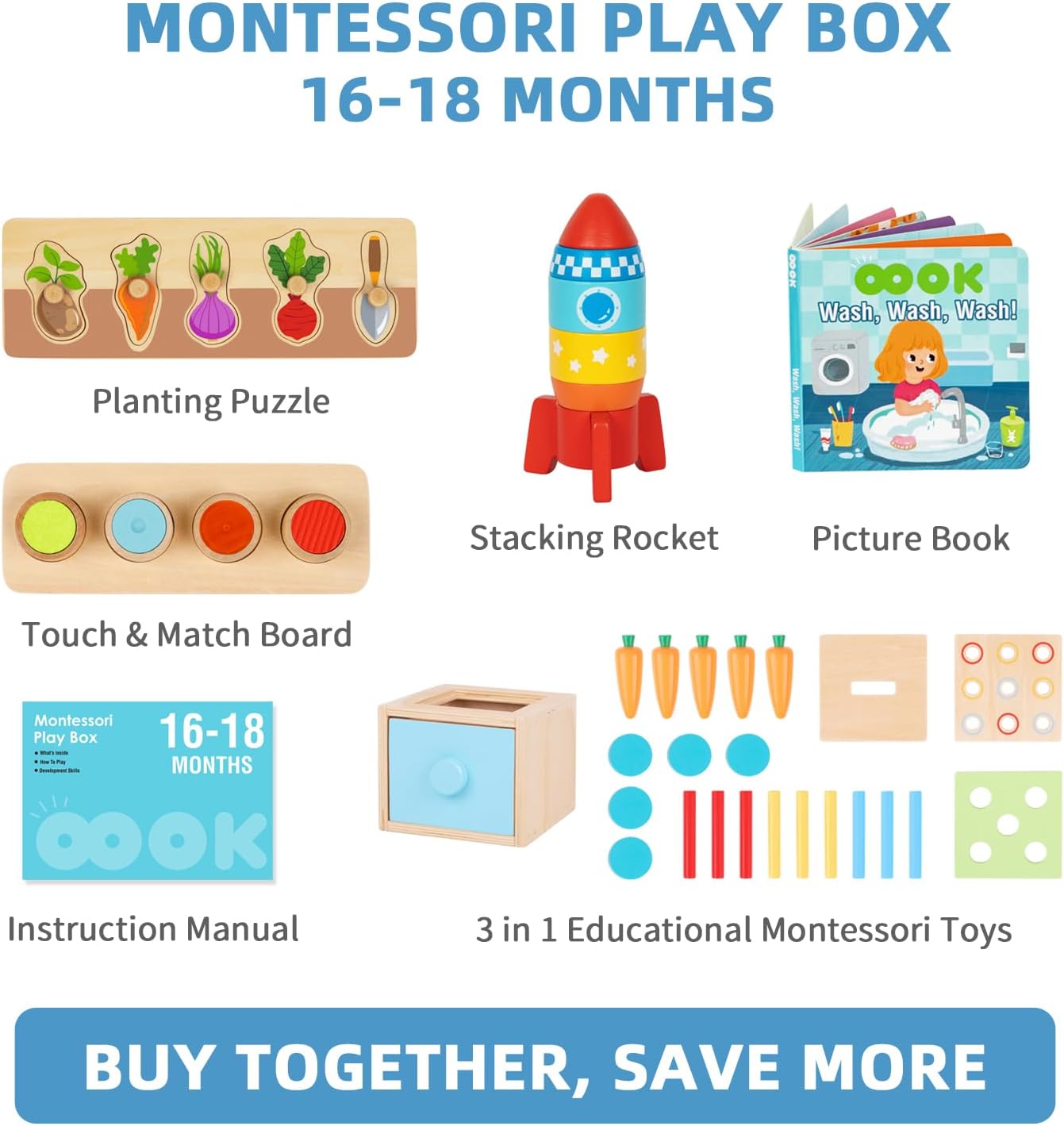 Kit de Juguetes educativos Montessori