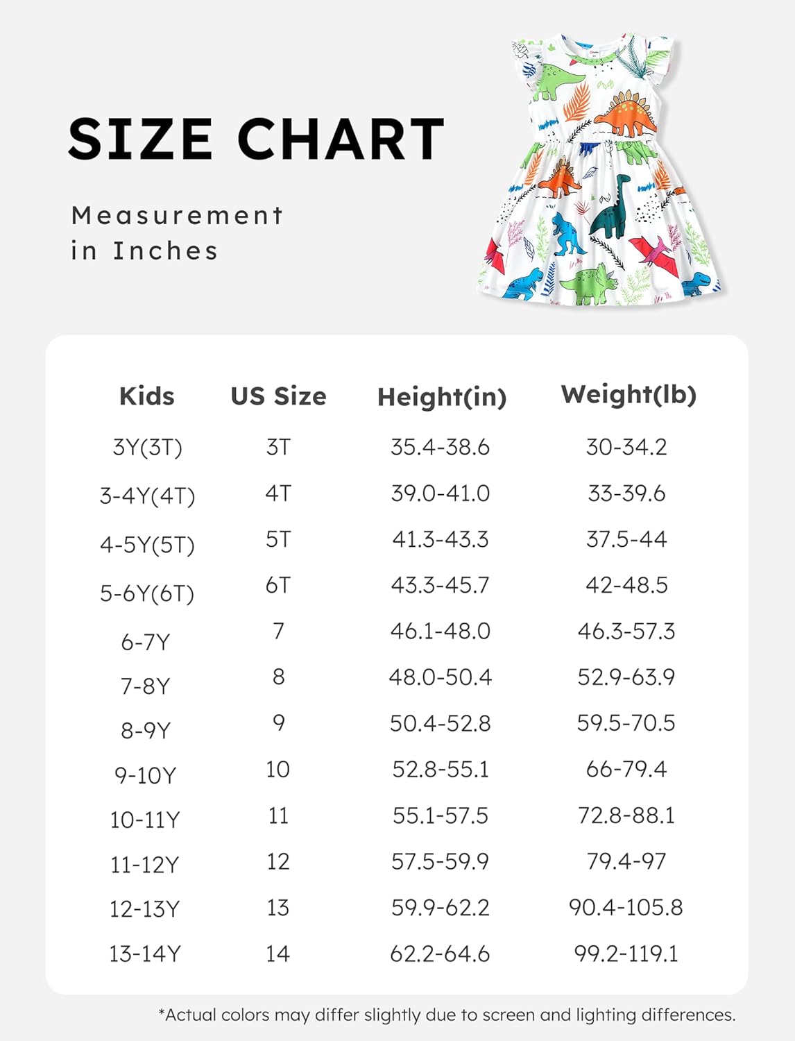 PATPAT Vestido Dinosaurio