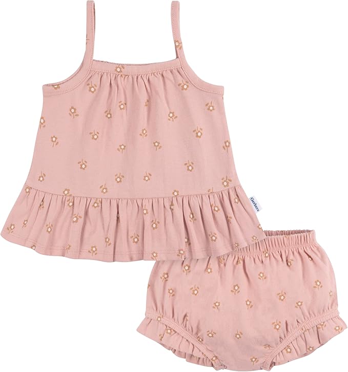 Gerber Conjunto de túnica sin mangas y cubrepañales