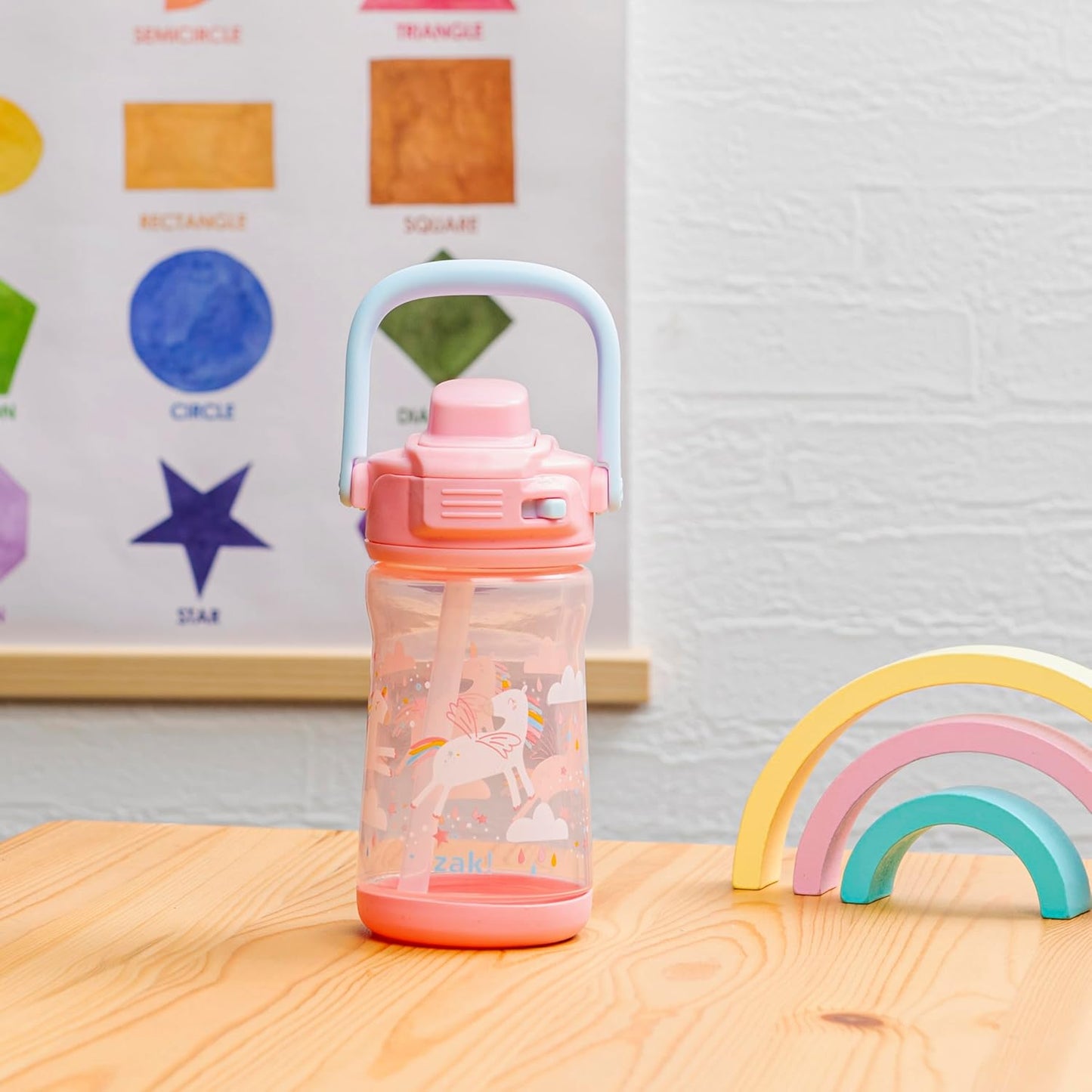 Zak Designs Botella de agua plástico de 12 onzas