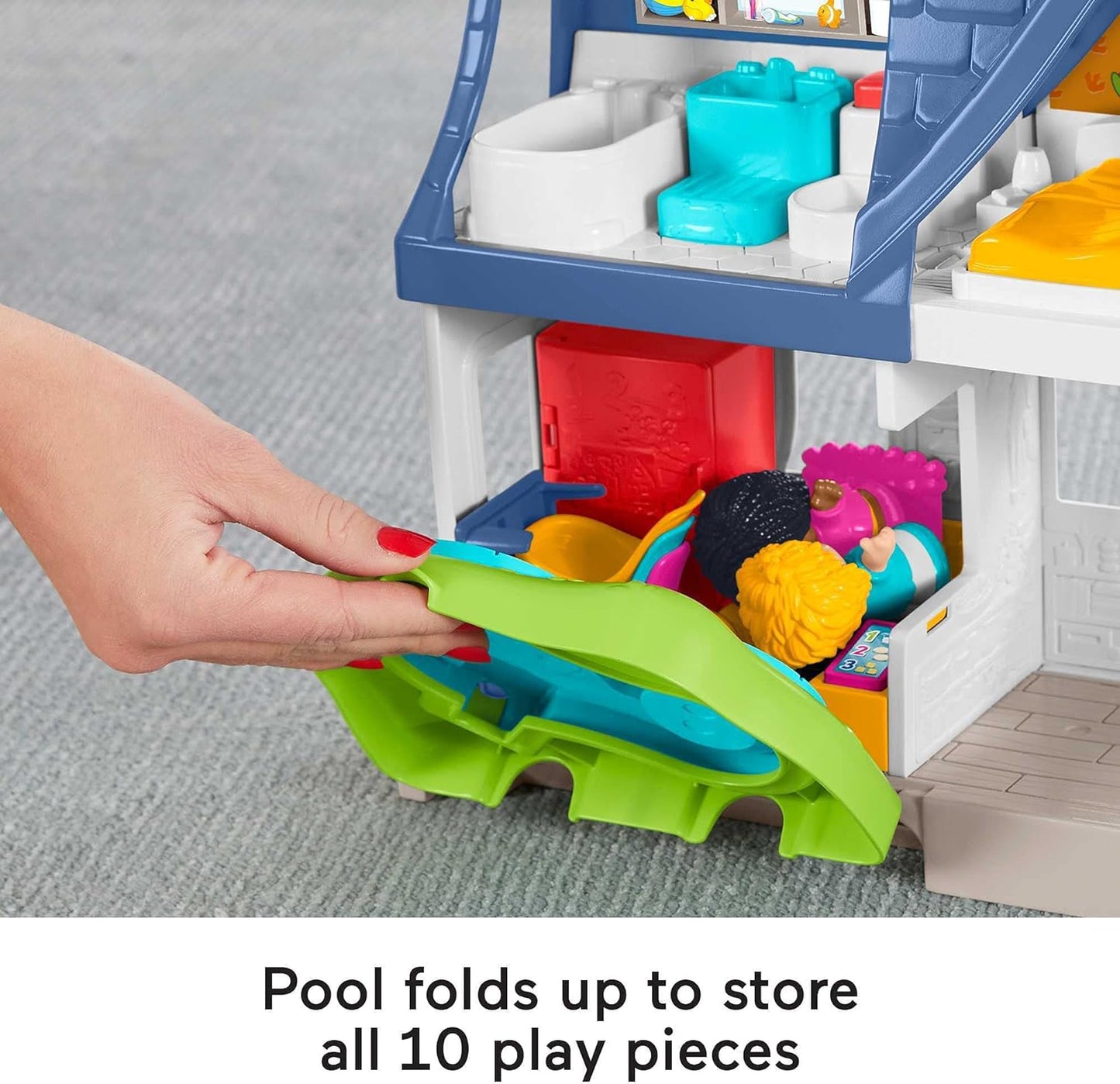 Fisher-Price Little People - Juego de casa de juego con escenarios inteligentes