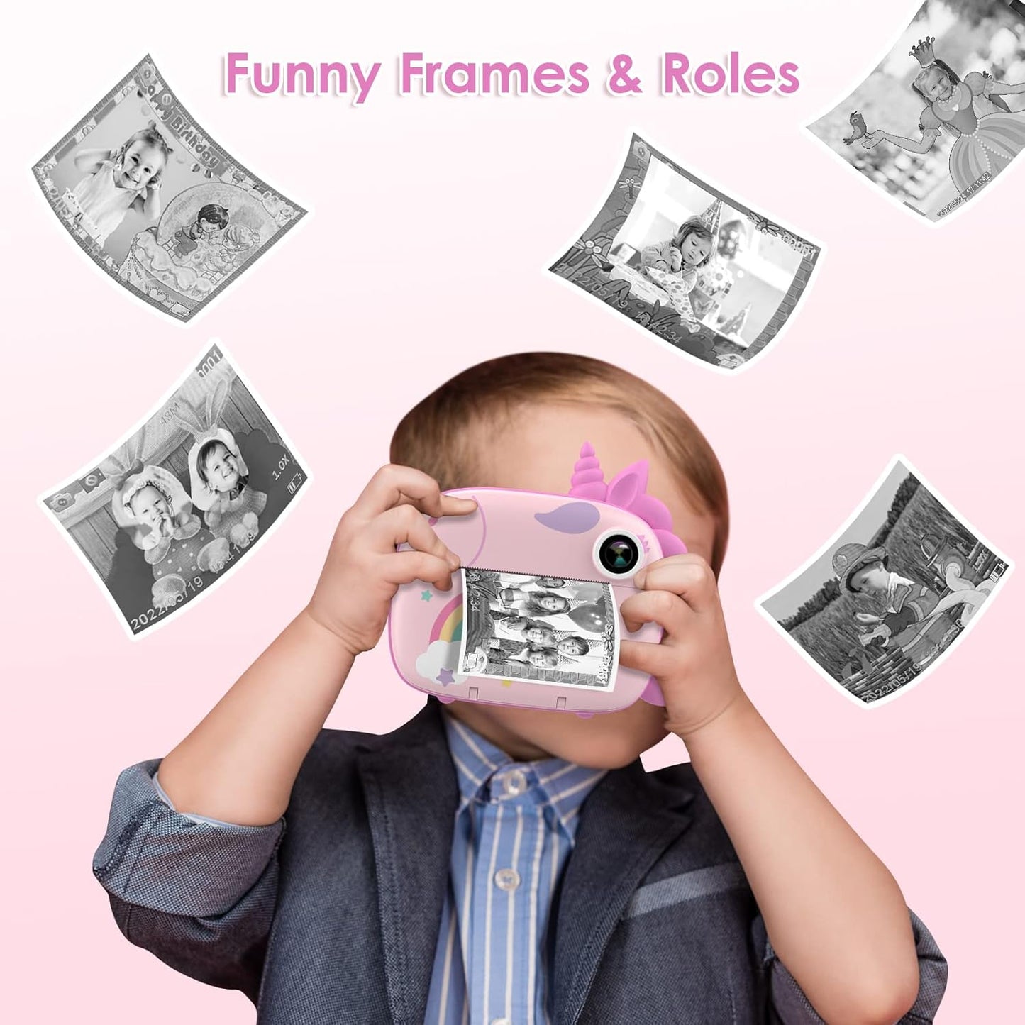 Cámara para niños, impresión instantánea, cámara digital