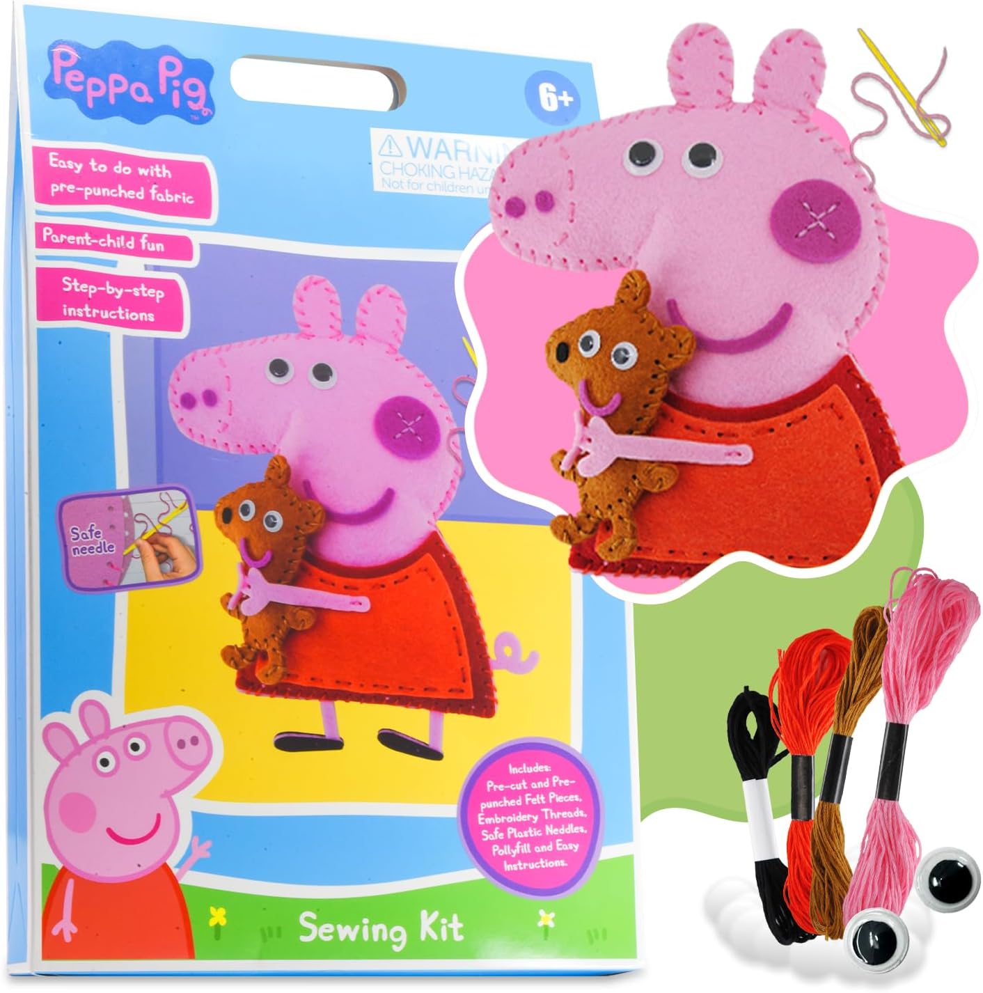 kit de costura para niños – Peppa Pig