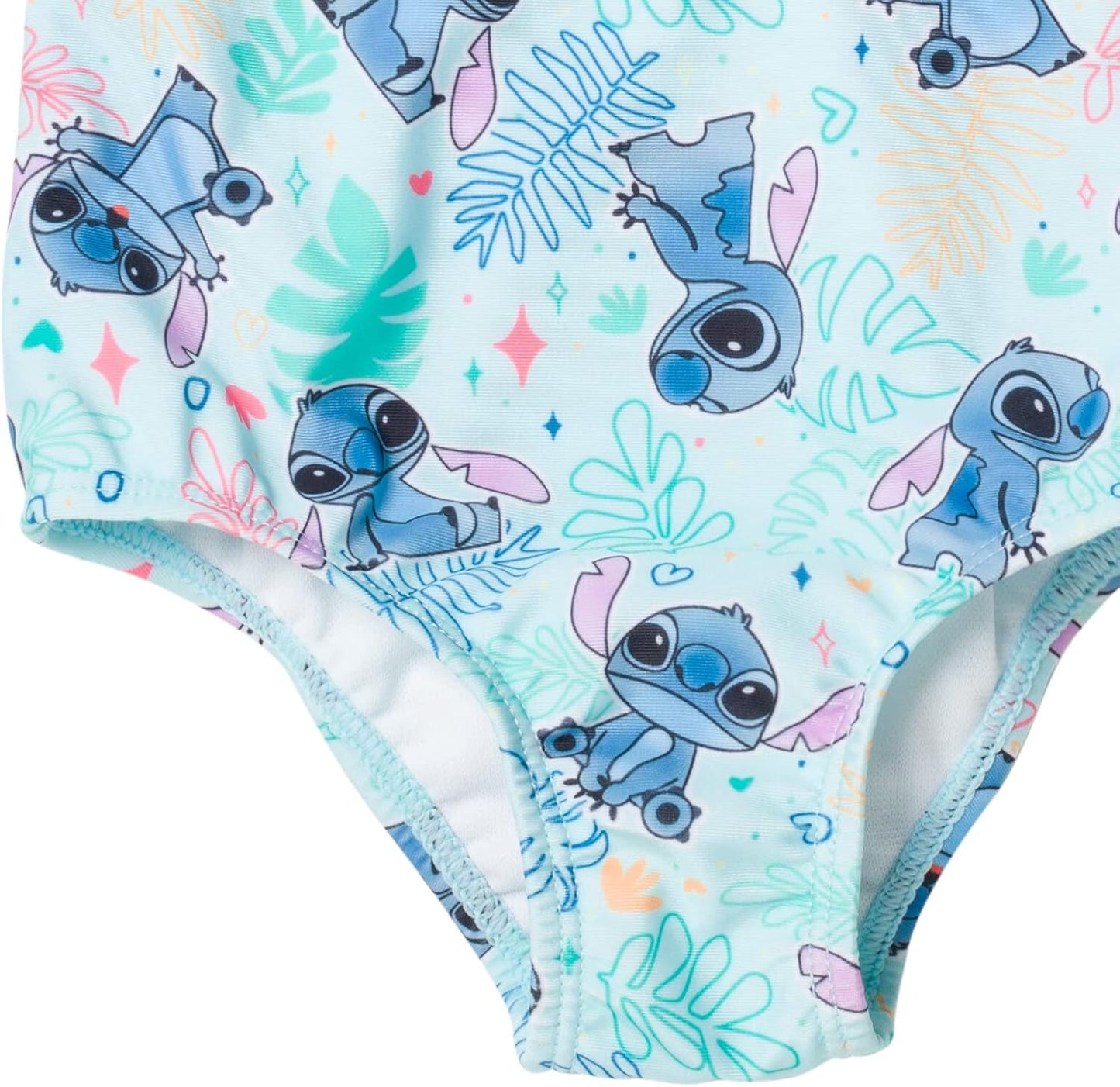 Disney Lilo & Stitch - Traje de baño de una pieza UPF 50+ para niñas