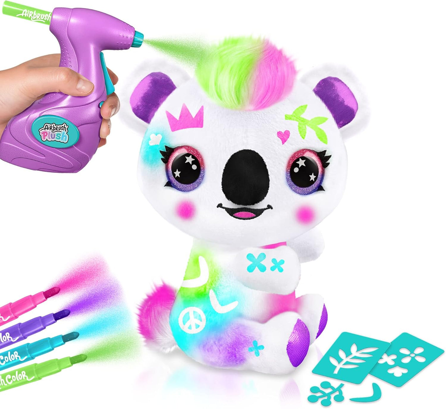 Canal Toys Personaliza el koala grande de peluche con aerógrafo. Decora, lava, repite.