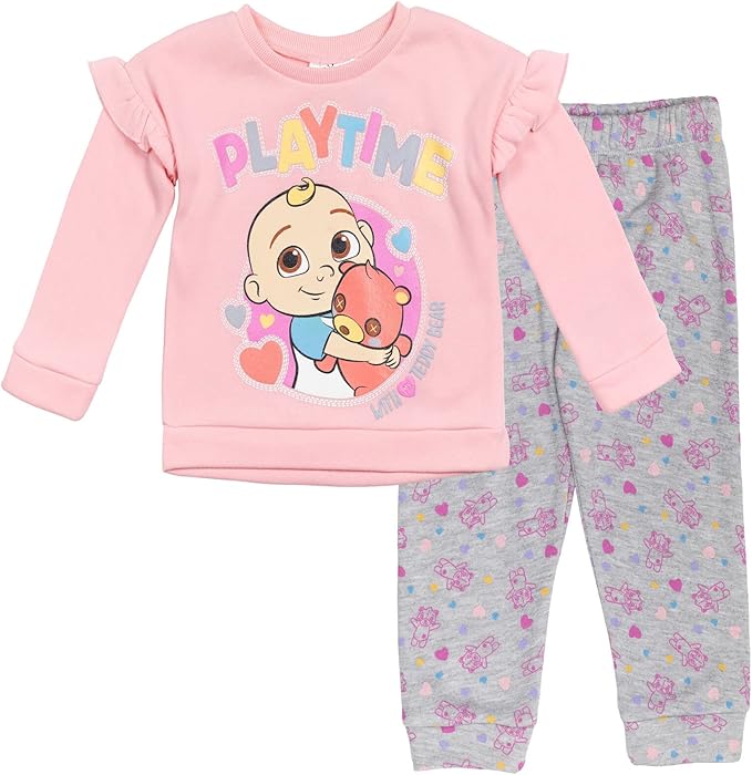 CoComelon JJ - Conjunto de sudadera y pantalones de forro polar