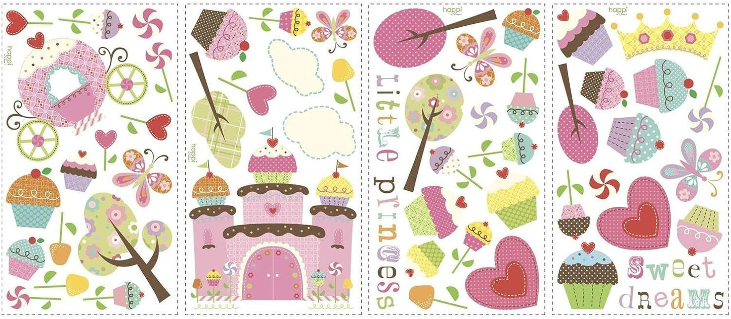 Happi Cupcake Land Calcomanías de pared para despegar y pegar
