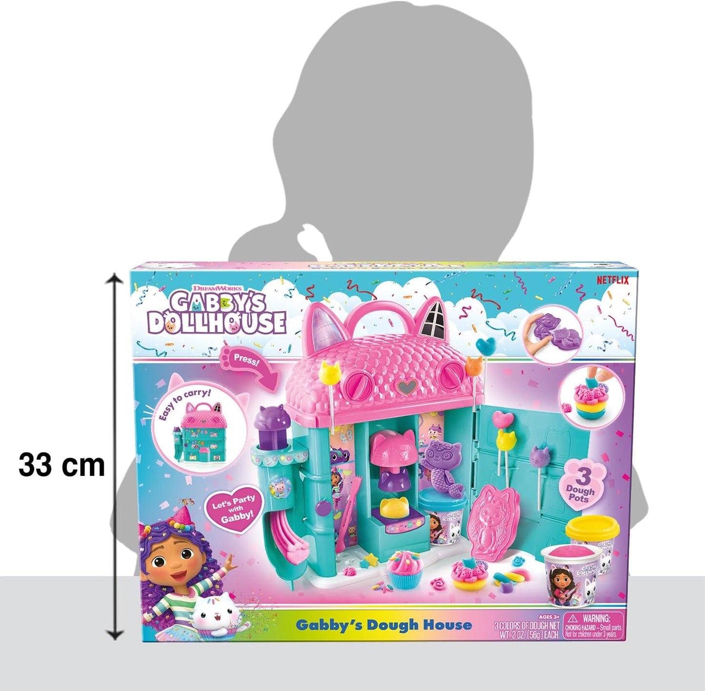 Gabby’S Dollhouse Esculpiar, moldear y dar forma a la masa colorida