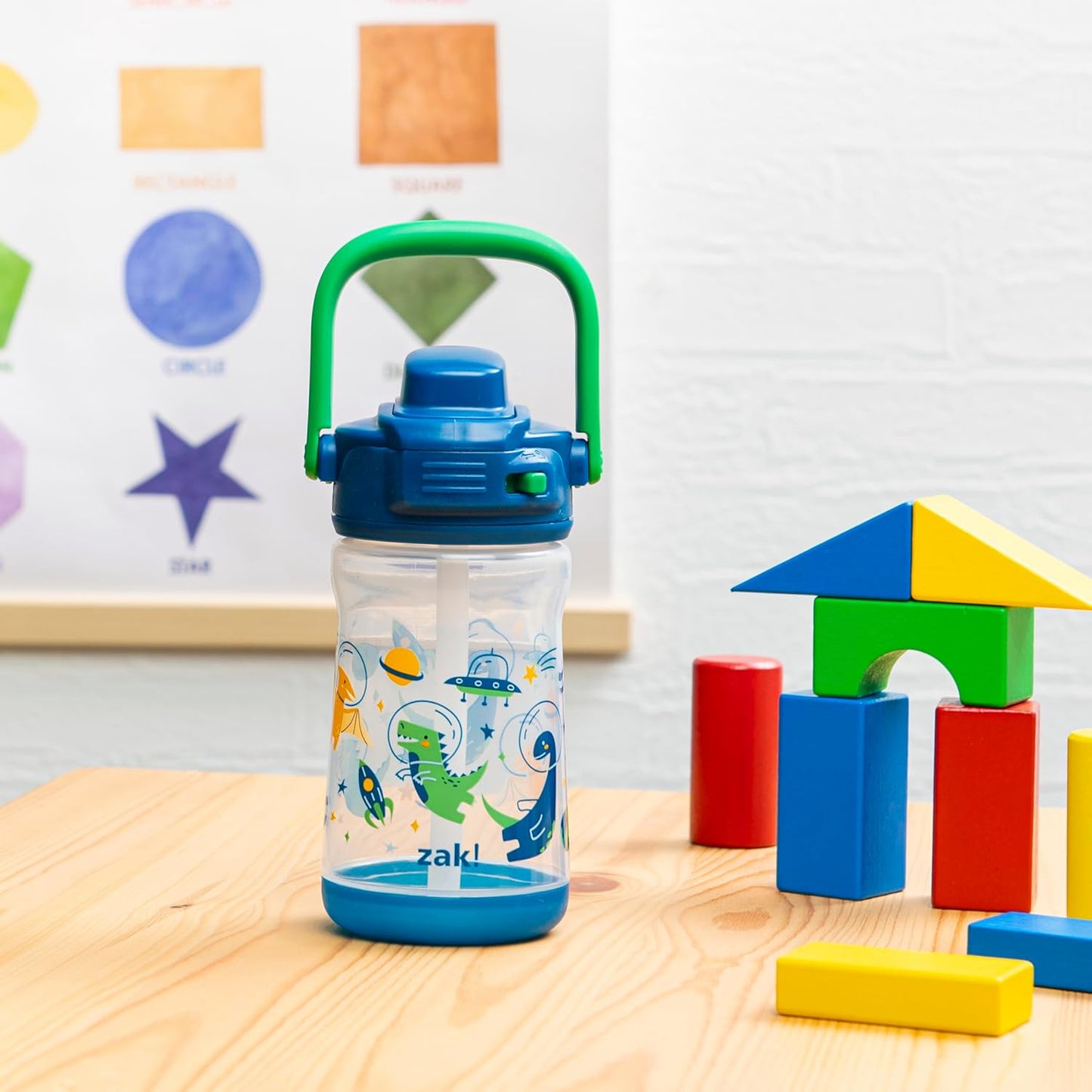 Zak Designs Botella de agua plástico de 12 onzas