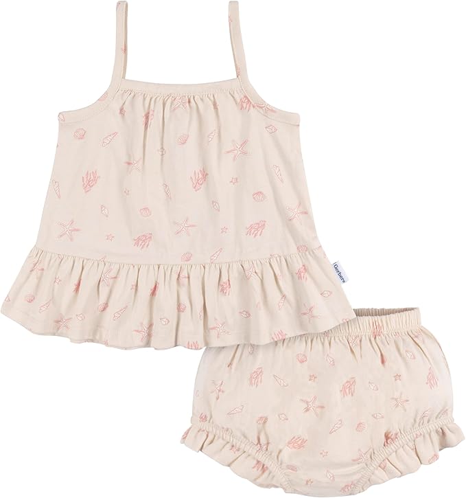 Gerber Conjunto de túnica sin mangas y cubrepañales