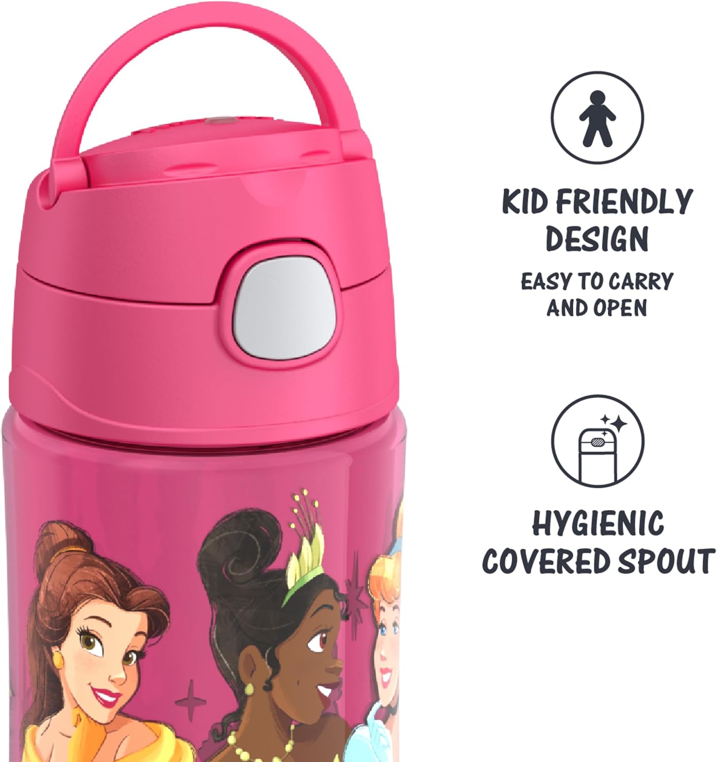 THERMOS - Botella FUNtainer de plástico, PRINCESA