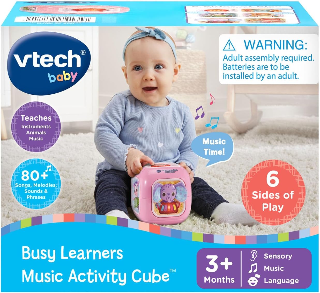 VTech Baby Busy Learners - Cubo de actividades musicales