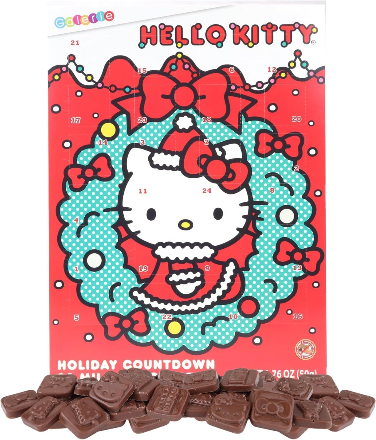 Calendario de Adviento con chocolates