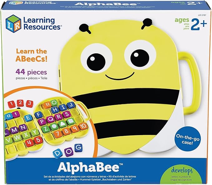 Learning Resources AlphaBee - Juego de actividades de reconocimiento de alfabeto