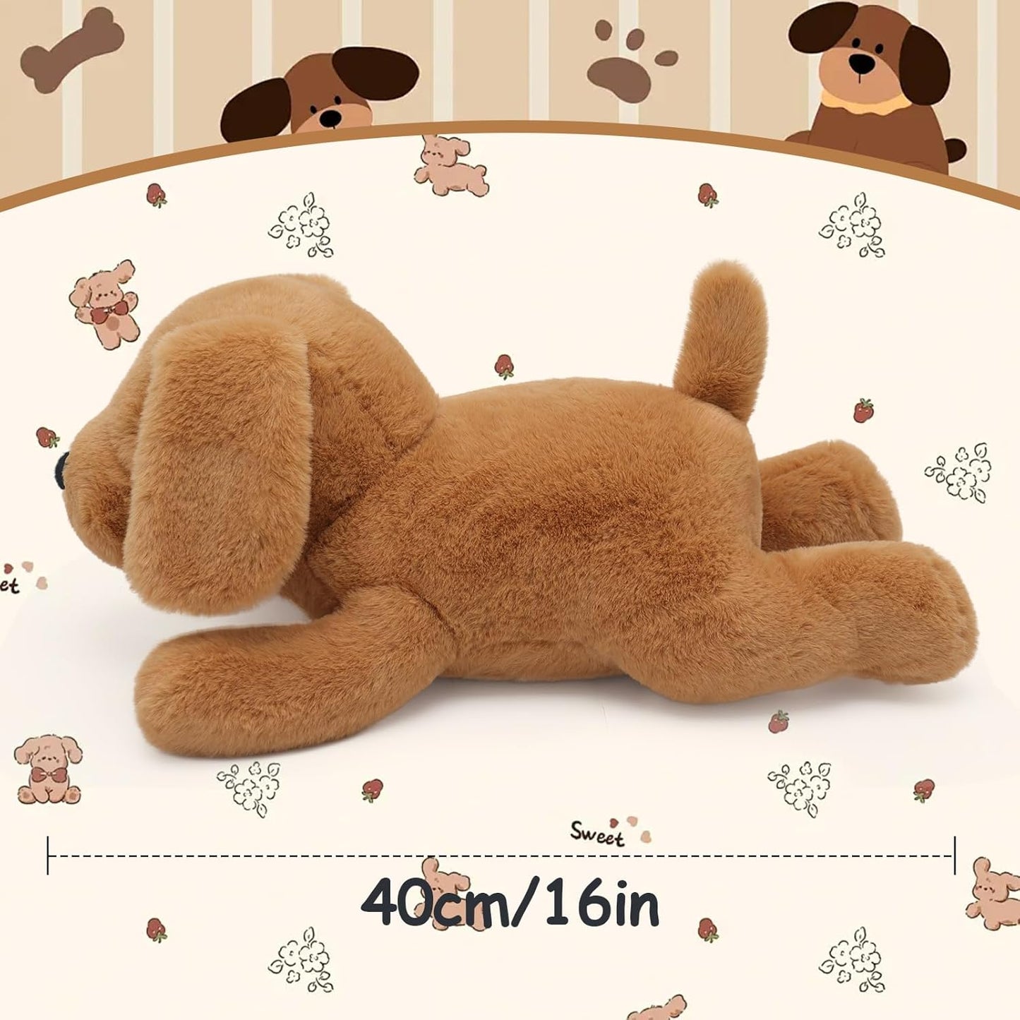 Peluche que respira, con control y temporizador.