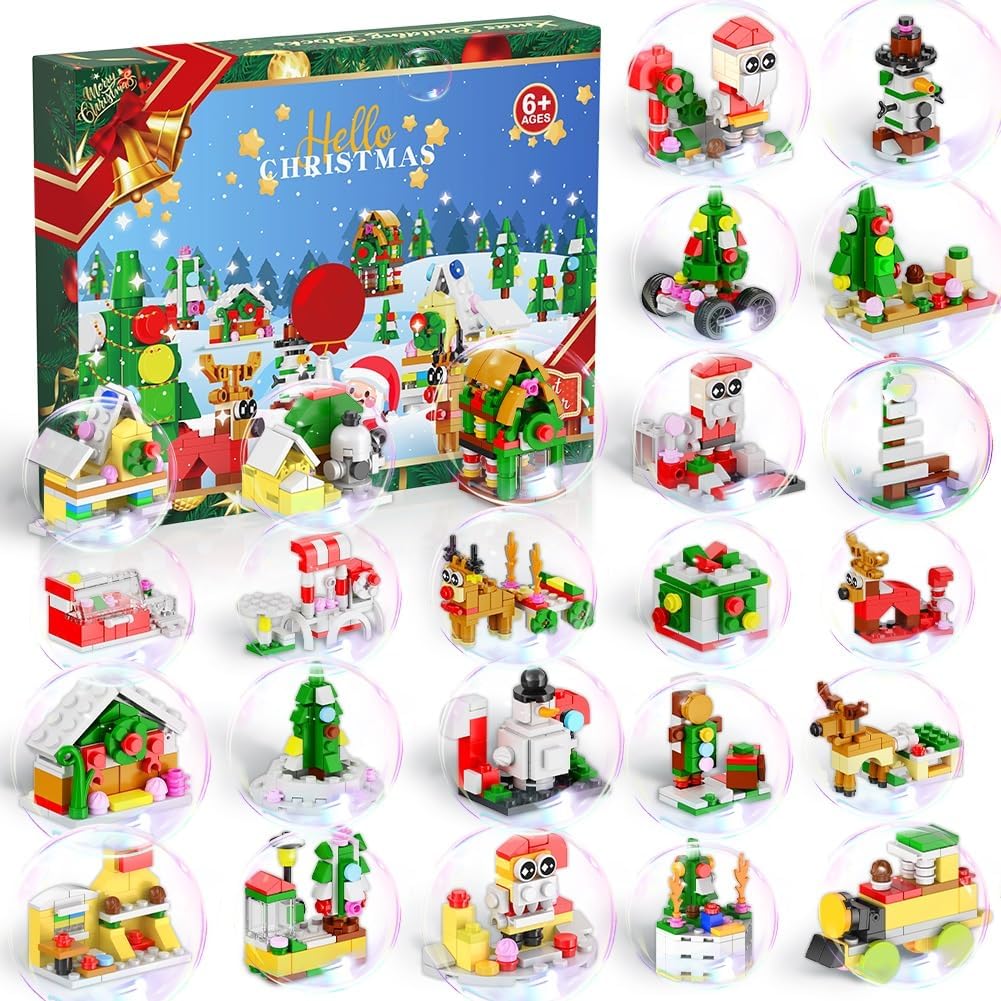 Juguetes de construcción temáticos de Navidad Legos
