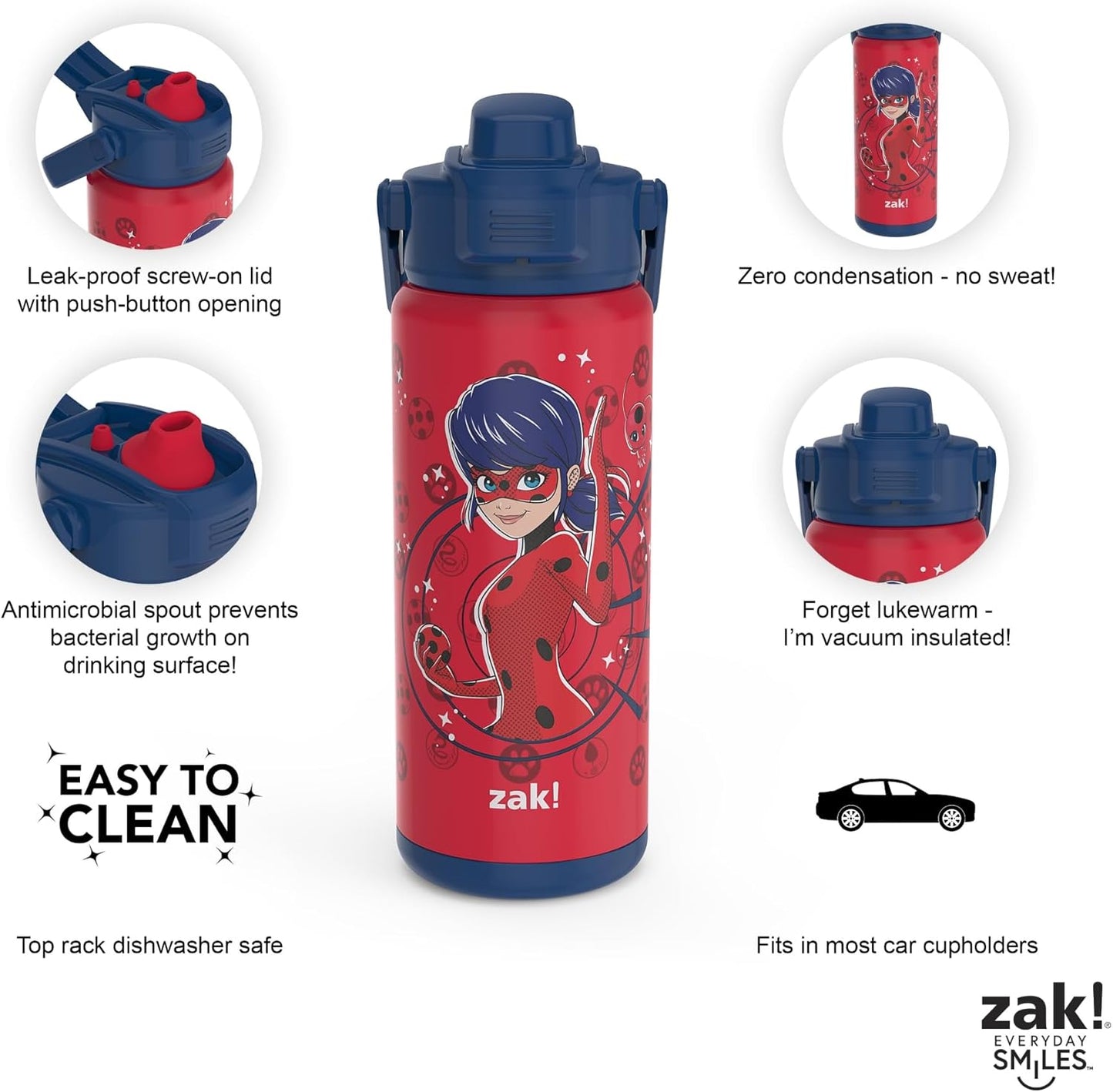 zak Botella aislada acero inoxidable 20 onzas