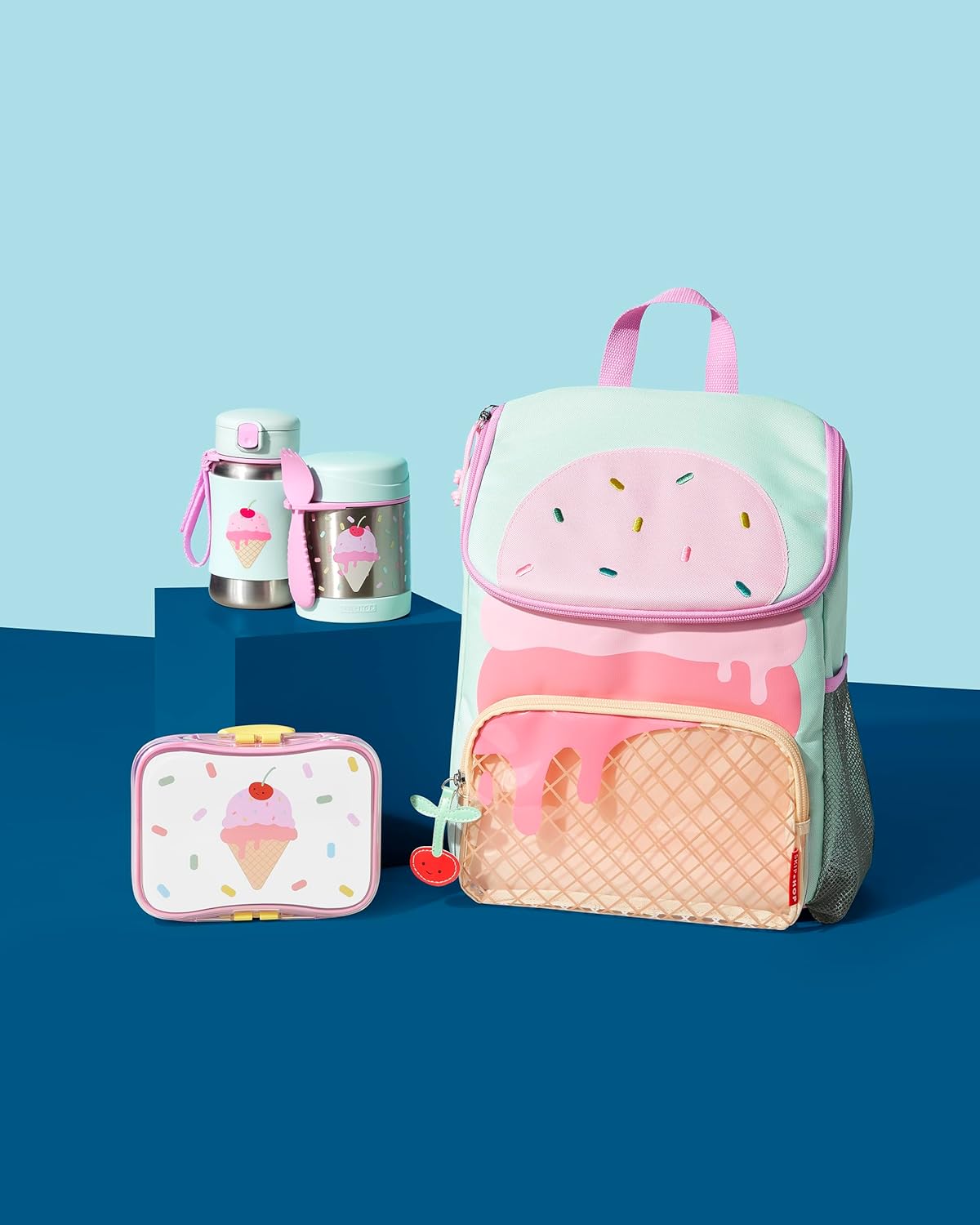 Skip Hop botella con popote de acero inoxidable, helado