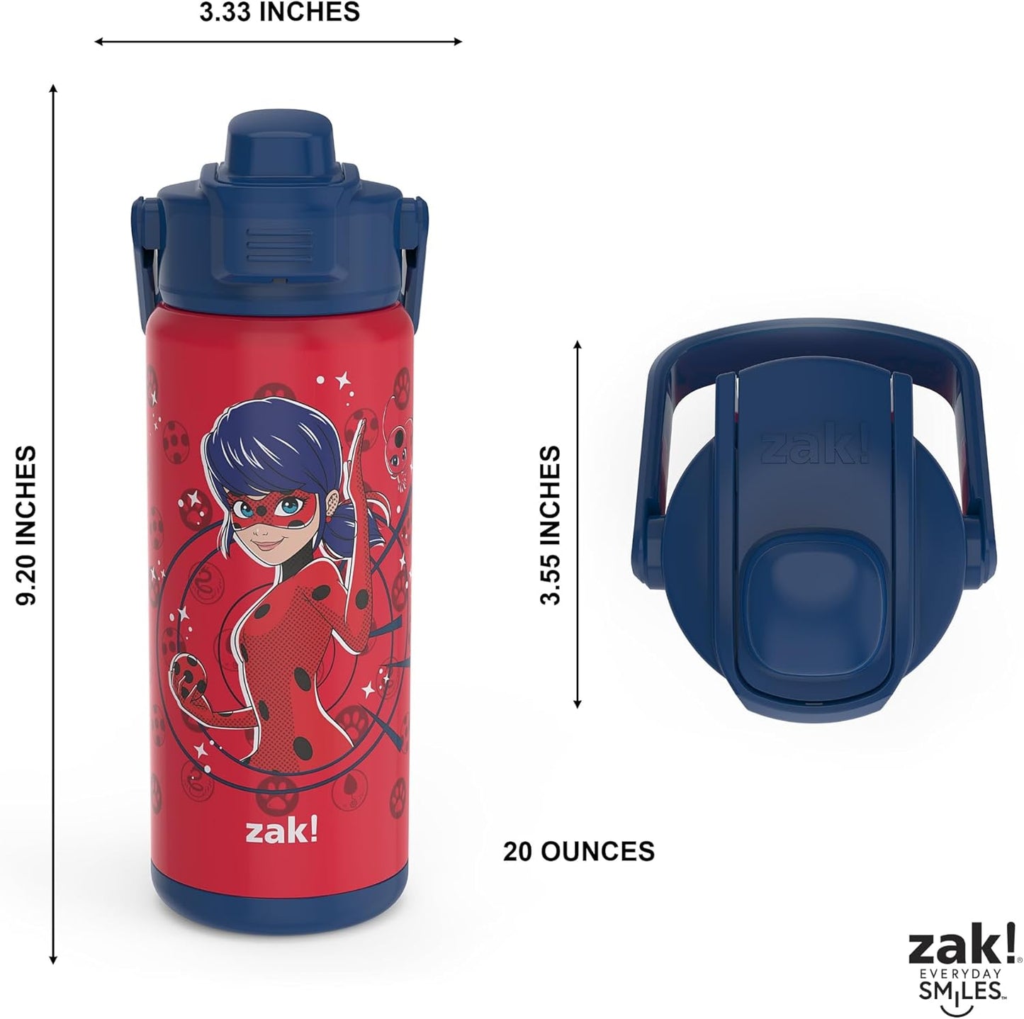 zak Botella aislada acero inoxidable 20 onzas