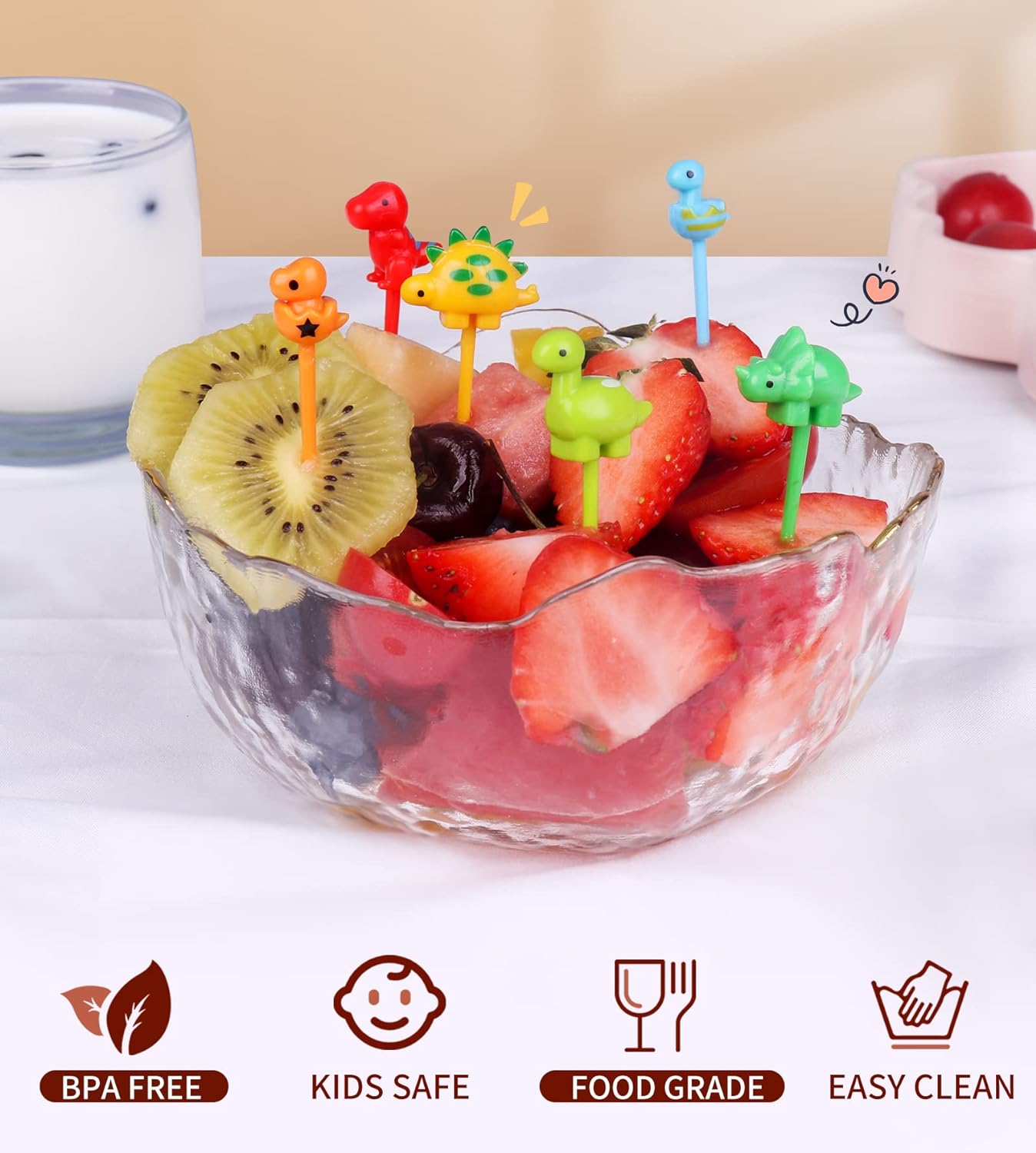 160PCS Mini tenedores para meriendas creativas