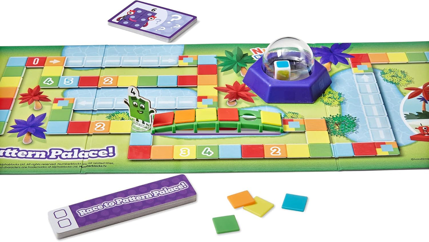 hand2mind Numberblocks Race to Pattern Palace! Juego de mesa