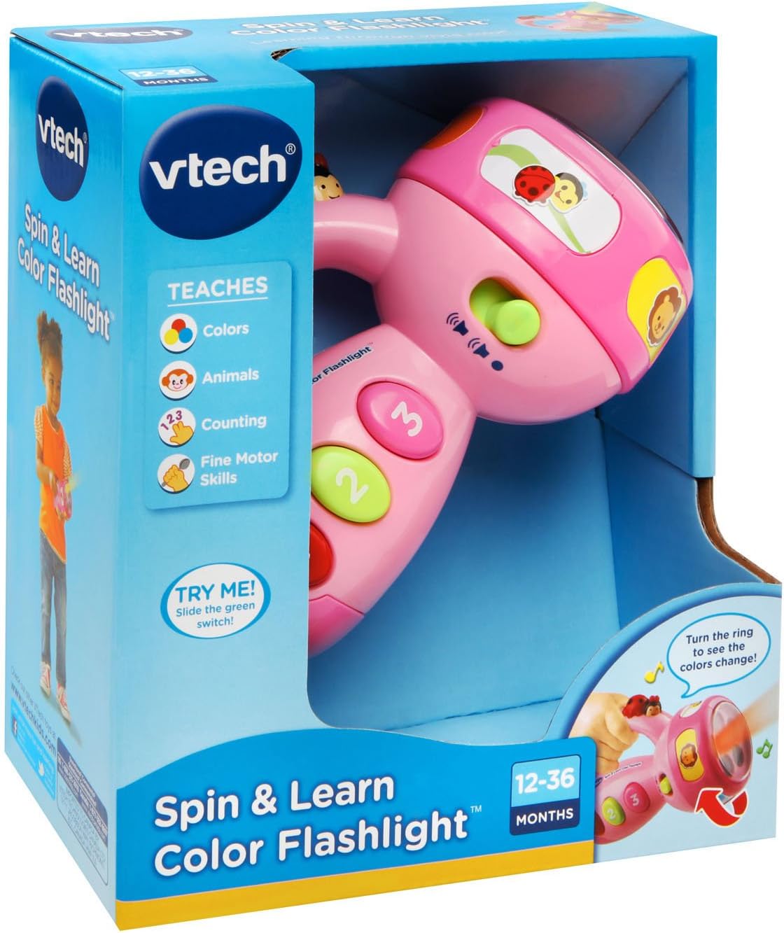 Linterna de colores para girar y aprender de VTech