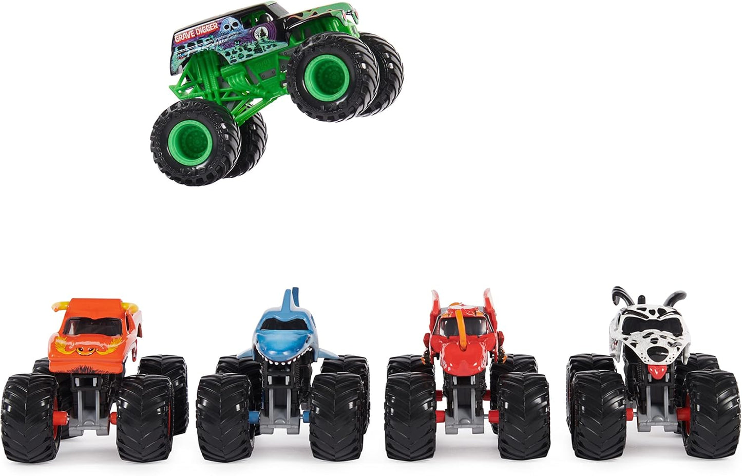 Monster Jam, Paquete de 5 camiones monstruo a escala 1:64