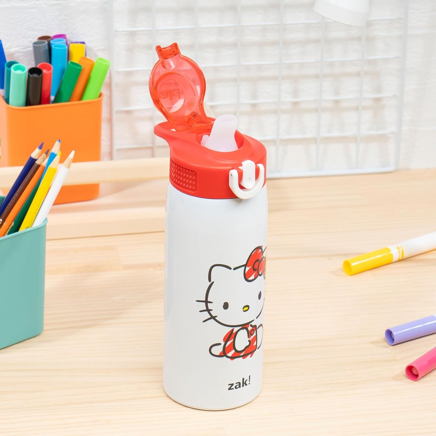 Zak Designs botella de agua de acero inoxidable de 19 onzas