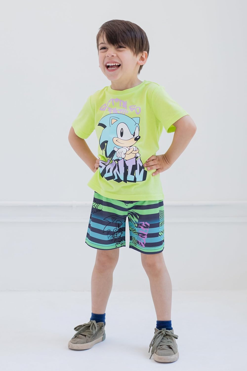 SEGA Sonic the Hedgehog - Conjunto de camiseta y pantalones