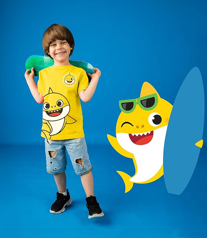 Camisetas gráfica de tiburón bebé