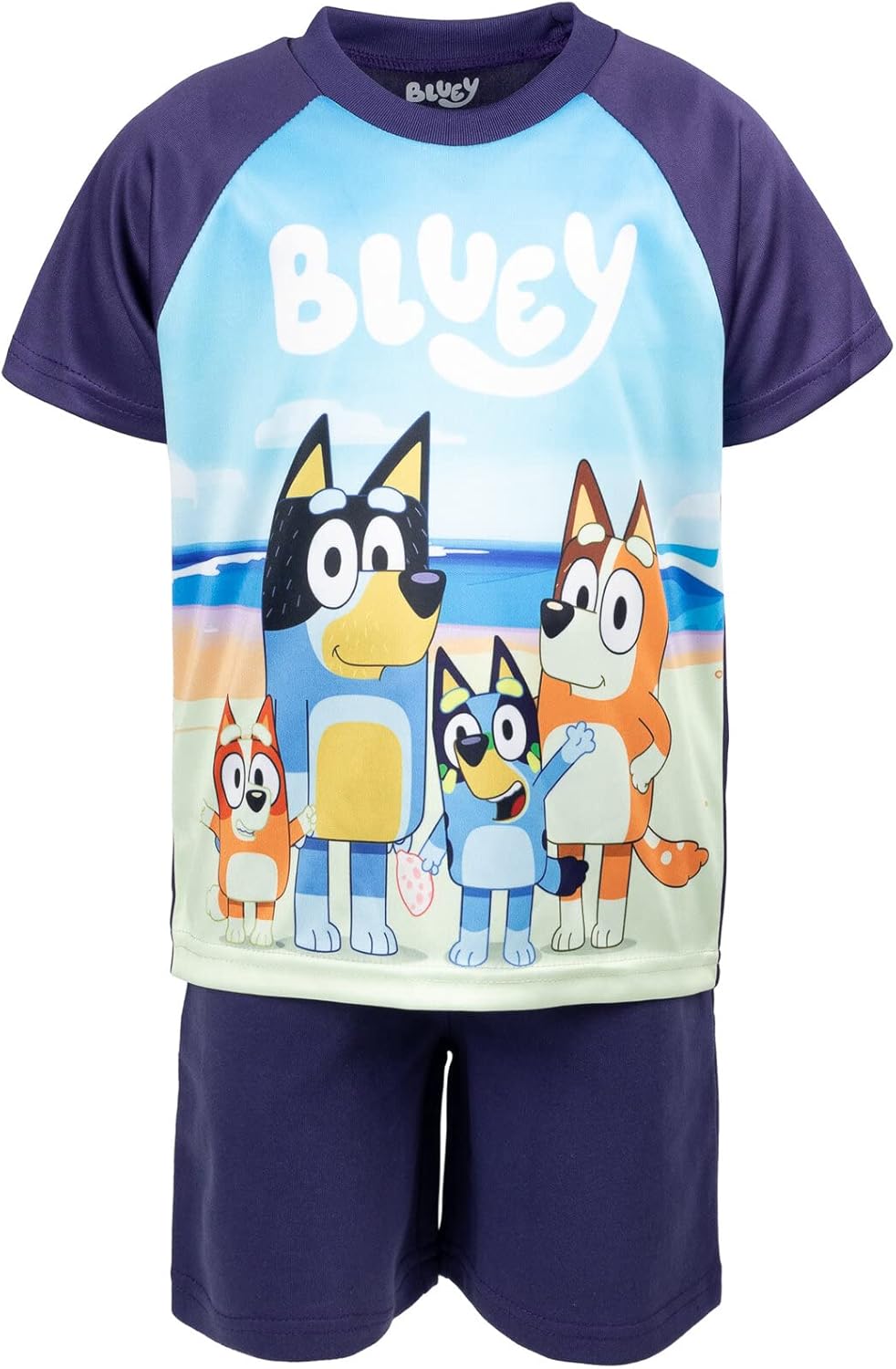 Bluey Bingo Dad Mom - Camiseta sin mangas y pantalones cortos
