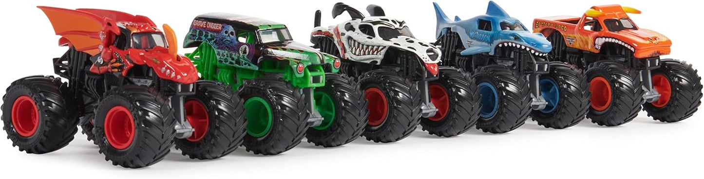 Monster Jam, Paquete de 5 camiones monstruo a escala 1:64