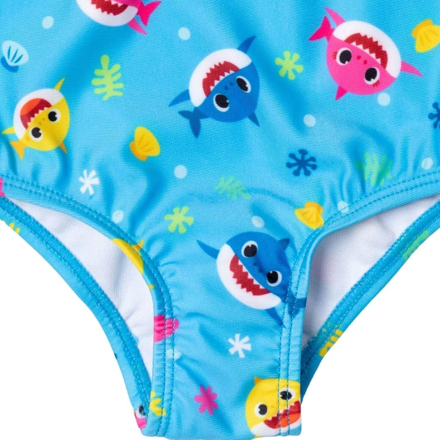 Baby Shark Traje de baño cruzado de una pieza