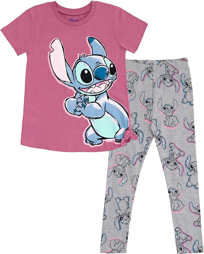 Disney Stitch Conjunto de camiseta y leggings