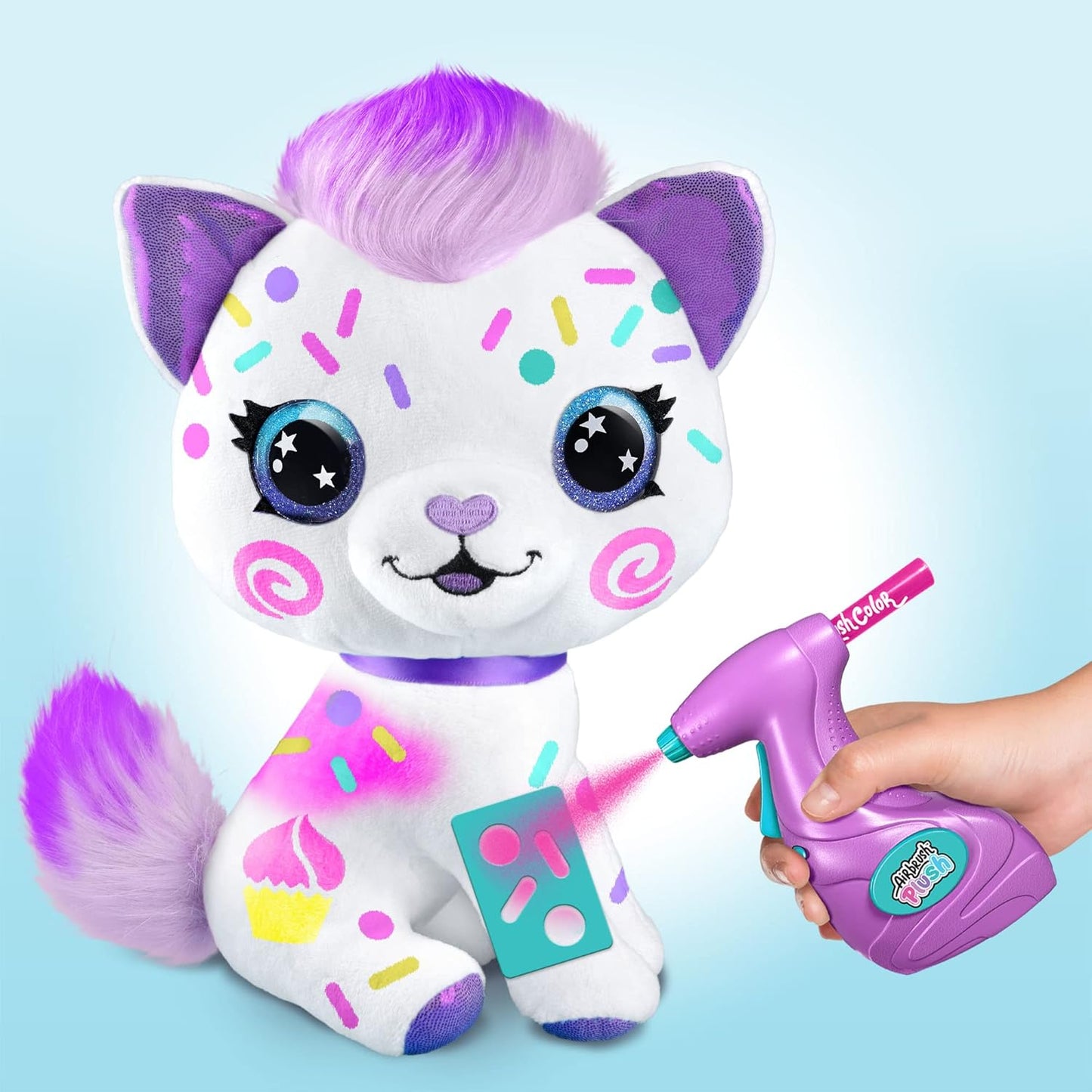 Canal Toys Personaliza el gatito grande de peluche con aerógrafo. Decora, lava, repite.